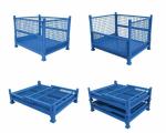 Galvanized wire mesh container warehouse equipment cage metal storage