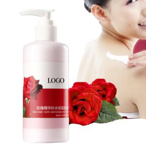 China Natural Rose Oil Body Lotion , Moisturizing Body Lotion Provides Barrier Protection wholesale