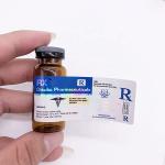 Regular size Custom Adhesive Holographic Logo 10ml Vial Label Sticker