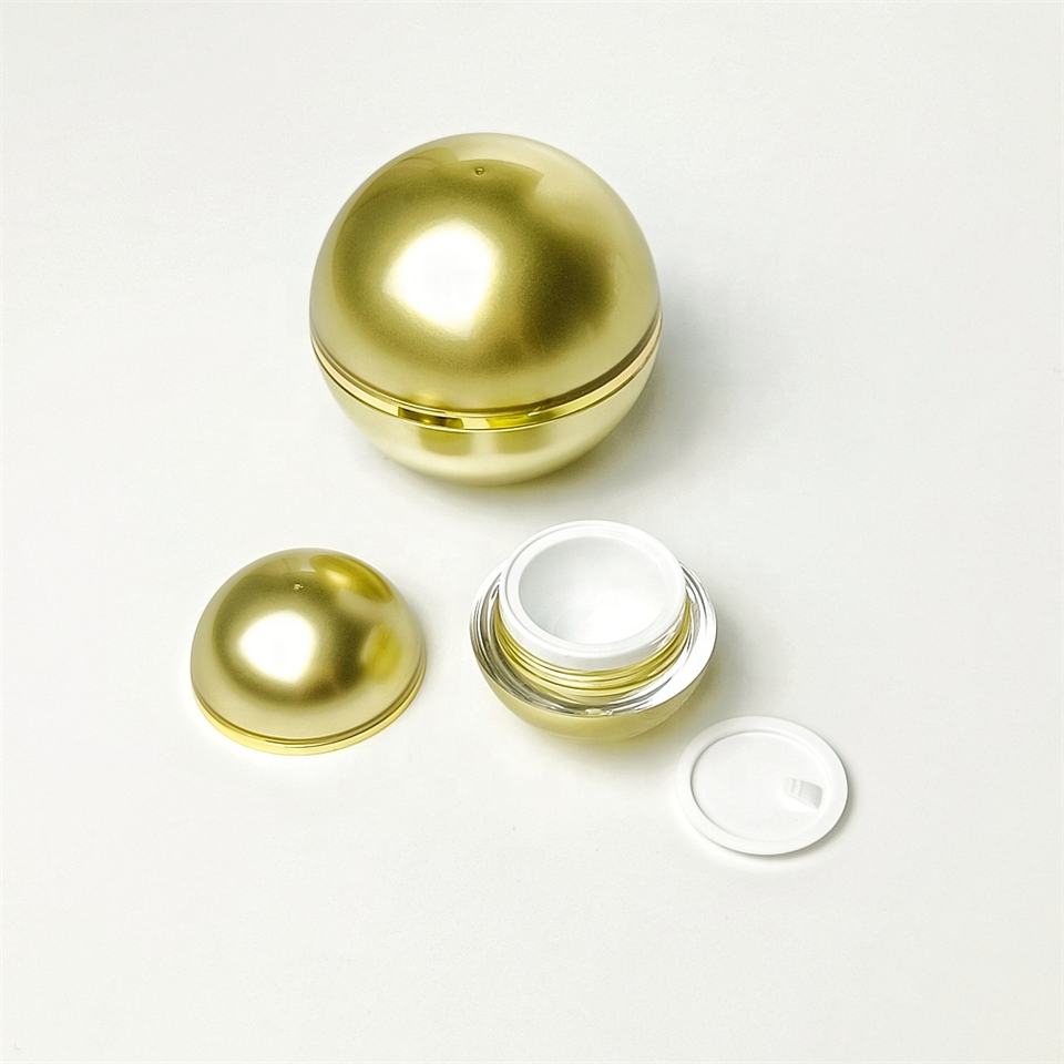 Luxury Round Body Butter Packaging Cream Jar Skincare Scrub 15G With Screw Cap