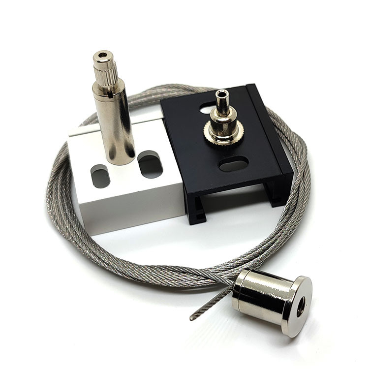 Stainless Steel Suspension System With Fixture Suspension Kit Linear Lighting Suspension System