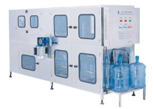 China 200BPH 5gallon Bottled Water Bottling Line Interior And Exterior Washing Available wholesale
