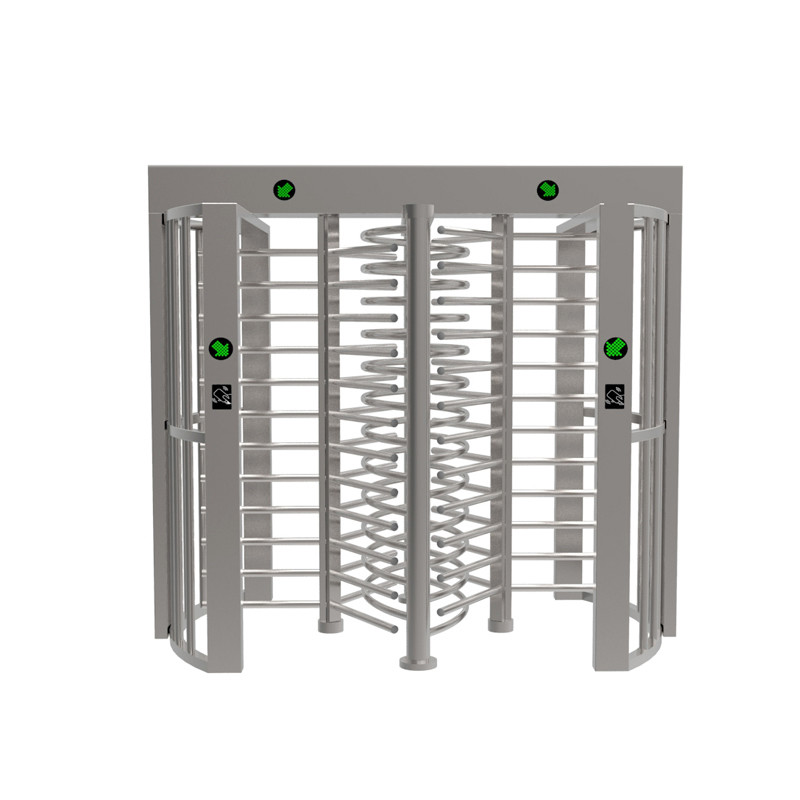 Full Height Turnstile SS304 Sliding Barrier Gates With IC Card Reader