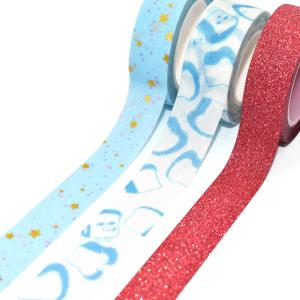 China Custom Printed Glitter Washi Tape Waterproof Washi Paper Tape wholesale