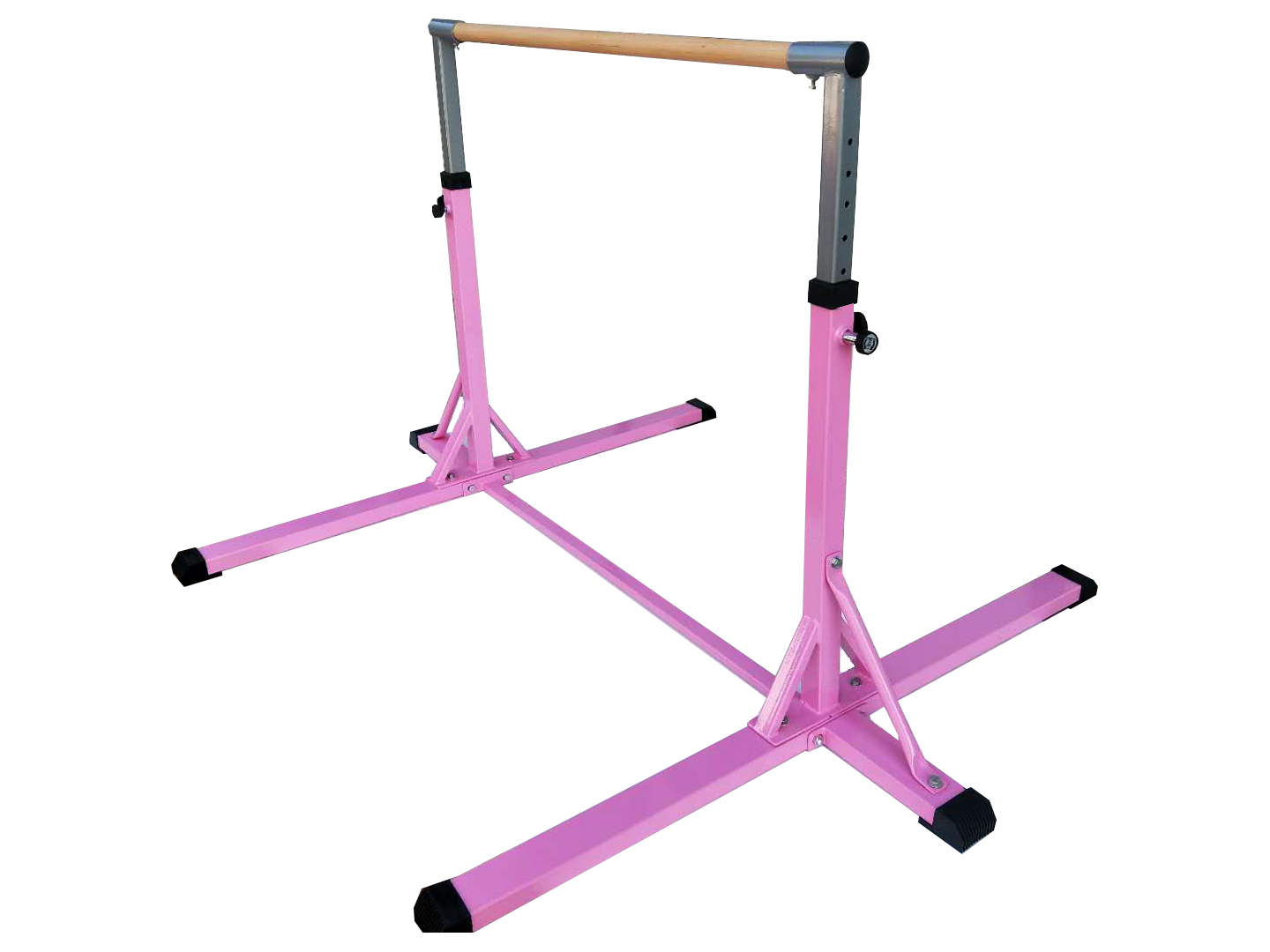 Customized Logo Availabled Ash Wood and Iron Gymnastics Kids Horizontal Bar for Home
