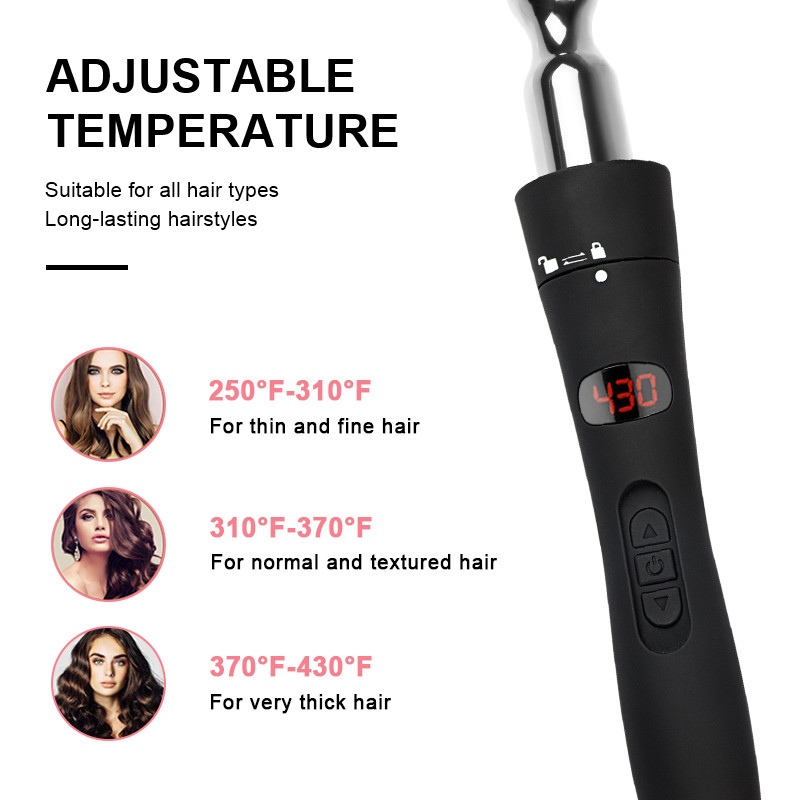 OEM ODM 6 In 1 Curling Wand Set Instant Heating Up CB ROHS CETL Certificate