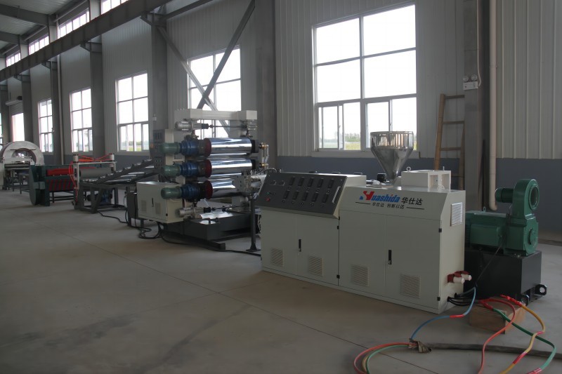 Three Calender Plastic Sheet Board Extrusion Line PLC Control