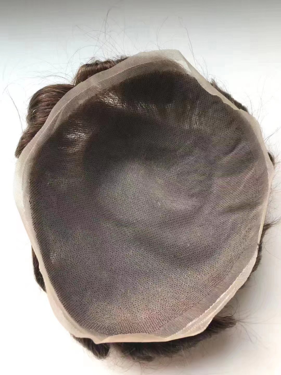Super breathable Swiss lace bleached knots undetectable hairline Indian human hair toupee