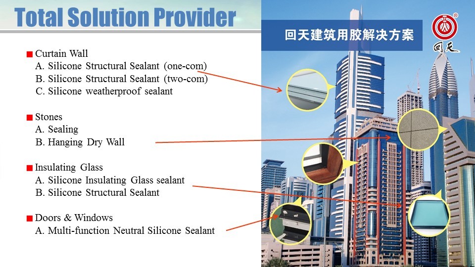 Two component silicone sealant construction adhesive 9665 for insulating glass sealing