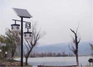 China Energy Saving Easy Installation Yellow Light 20W LED Solar Street Light System For Side Walk wholesale