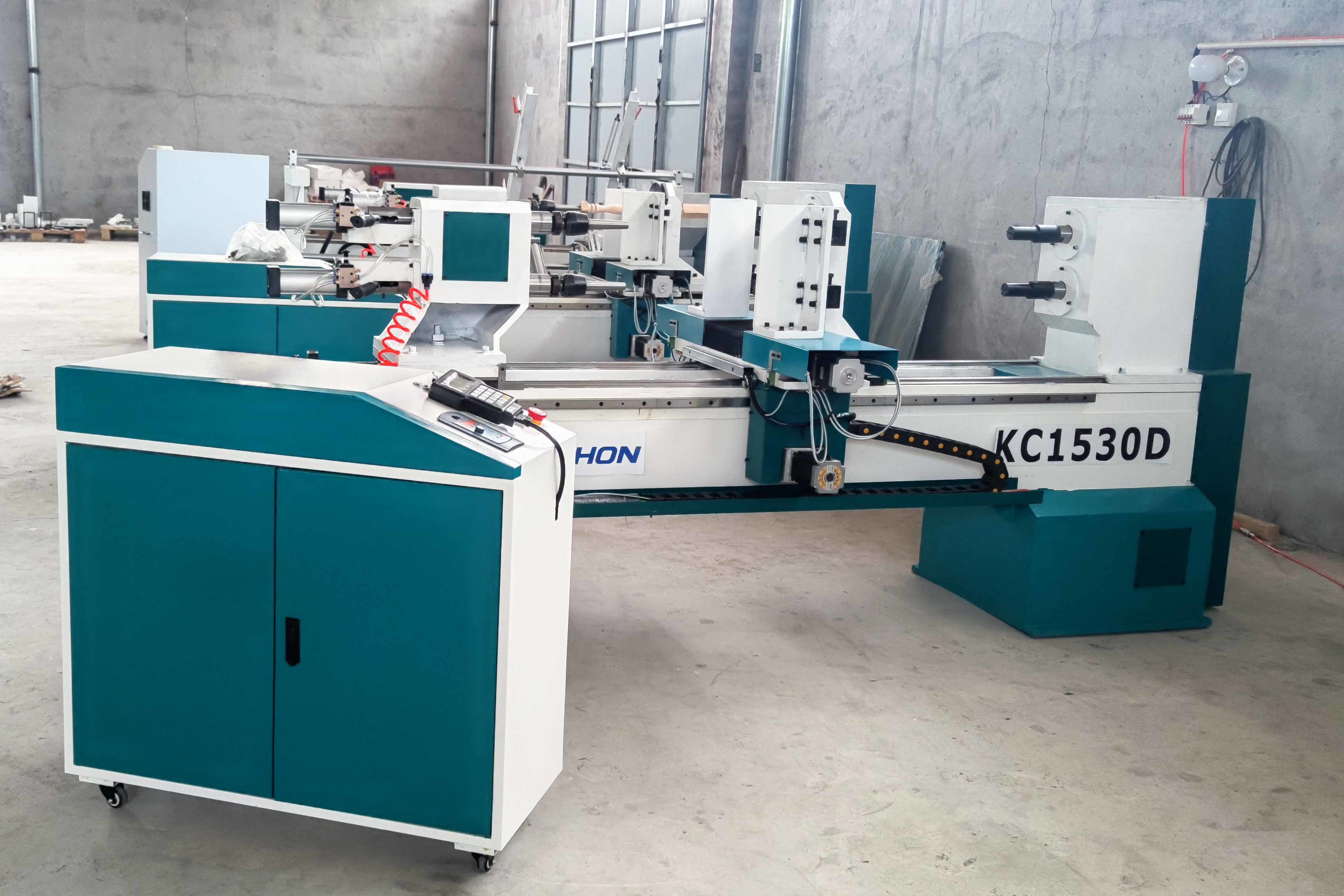 KC1530D CNC WOOD LATHE FACTORY IN CHINA DOUBLE SPINDLES CNC WOOD TURNING LATHE