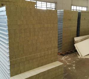 China Dust-Free Workshop Clean Fire Insulation Rock Wool Sandwich Board wholesale