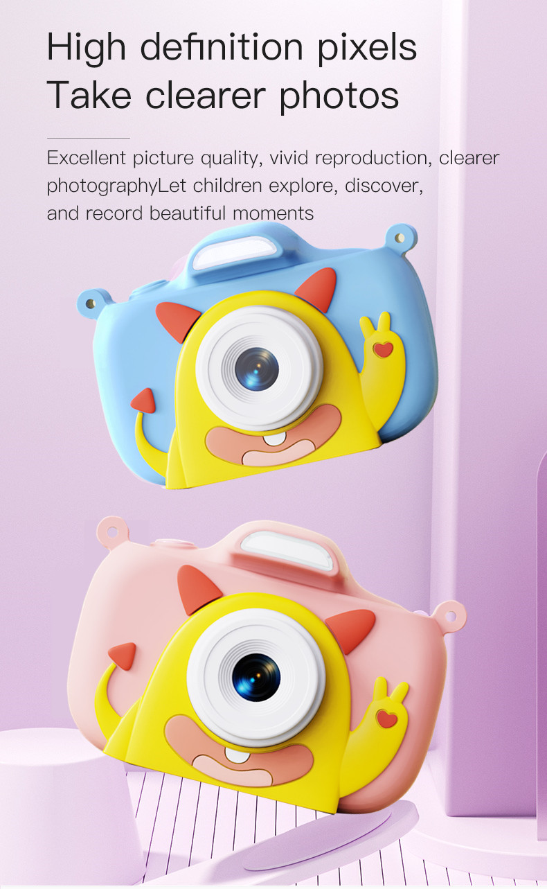 Mini Camera Kids Camera 1080P HD Digital Video Camera Kids Digital Camera With Silicone Unicorn Case Camera for Kids