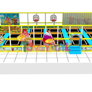 China 8FT Commercial Trampoline Park Indoor Kids Indoor Trampoline Play Area wholesale