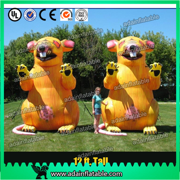 3m Advertising Inflatable Mouse Oxford Event Inflatable Rat Cartoon For Parade