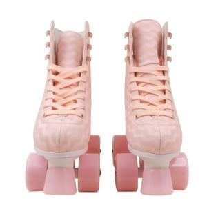 China Adjustable Size Pink Water Ripple Roller Skate 4 Sizes For Girls Women wholesale