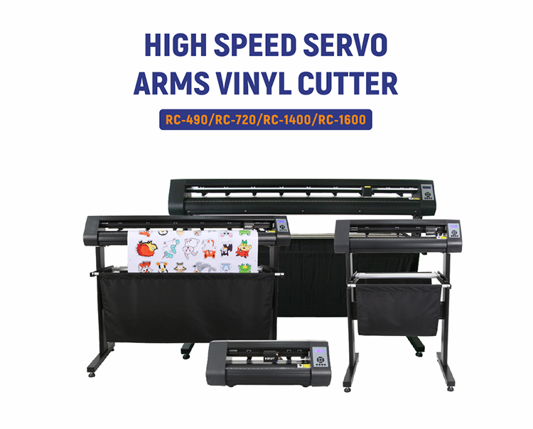 DC Servo Driver Car Wrap Vinyl Cutting Plotter Graph Cutter Machine Film Paper Cutter RC-1400