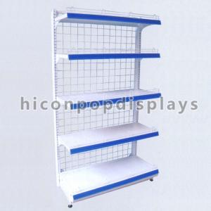 China Grocery Store Retail Gondola Shelving Units 4 Tier Free Standing wholesale