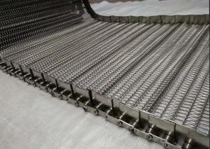 China 304 Material Cooling Conveyor Steel Wire Belt Low Temperature Resistance wholesale