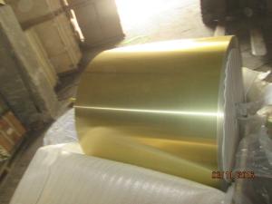 China Blue , Golden Epoxy Aluminium Strip For Fin Stock 0.15mm X Different Width XC wholesale
