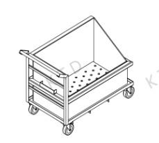 China Industrial SUS304 Water Tank Trolley With 6'' Casters Transportation Trolley wholesale