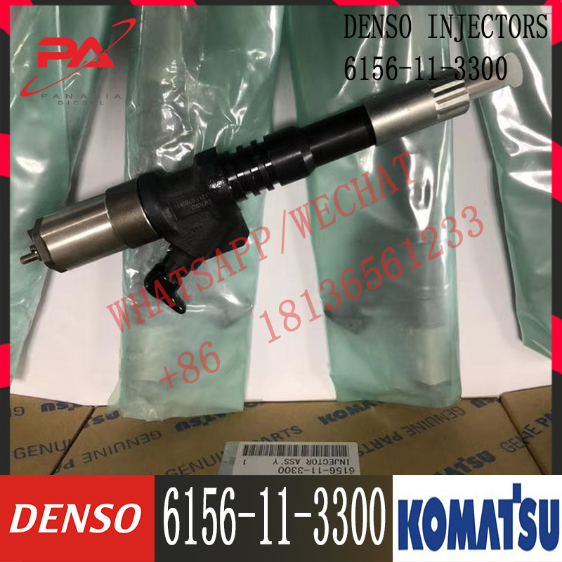 6156-11-3300 KOMATSU Fuel injector 095000-1211 6156-11-3300 SAA6D125 Engine PC400-7 / PC450-7