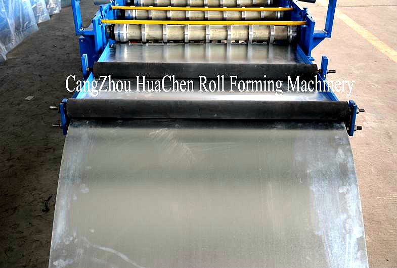 Blue Color Roofing Sheets Manufacturing Machine , Roll Forming Line High Speed