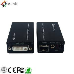 China Mini DVI Fiber Optic Extender with external stereo audio wholesale