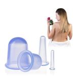 Clear Silicone Massage 4pcs Vacuum Suction Cupping