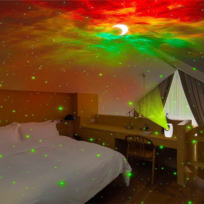 Living Room Moon Star Projector Multipurpose Type C USB Plug In
