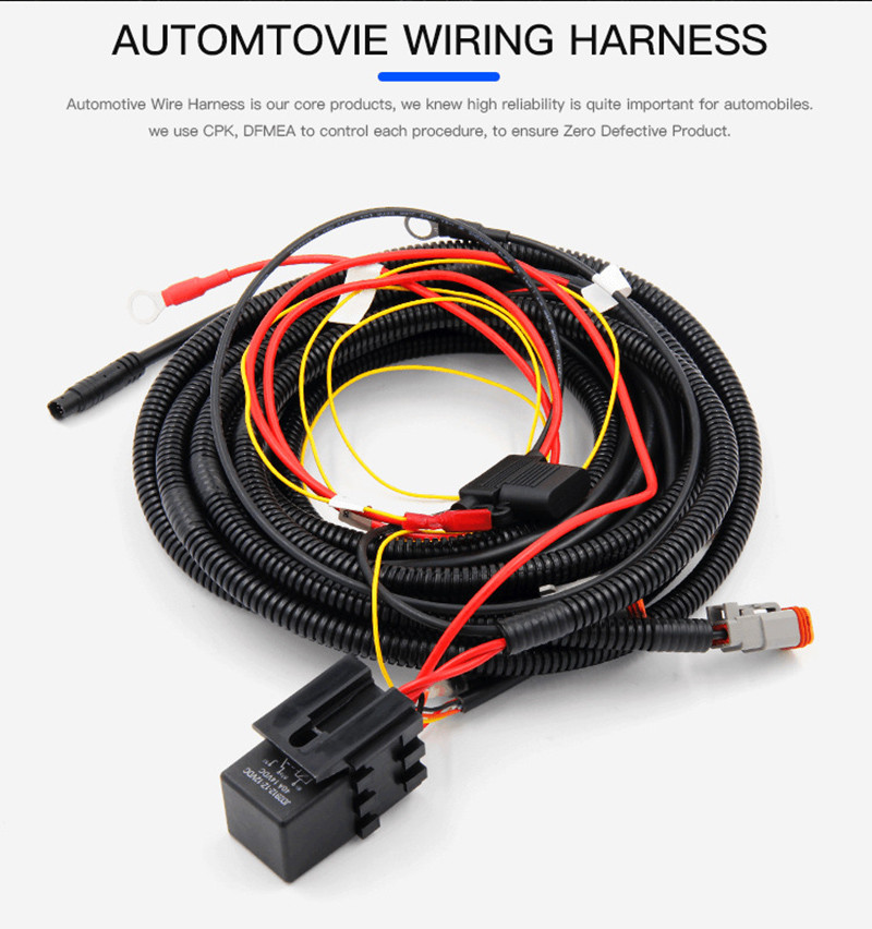 Electric Vehicle Modified IP67 Waterproof Wire Harness LED Headlight