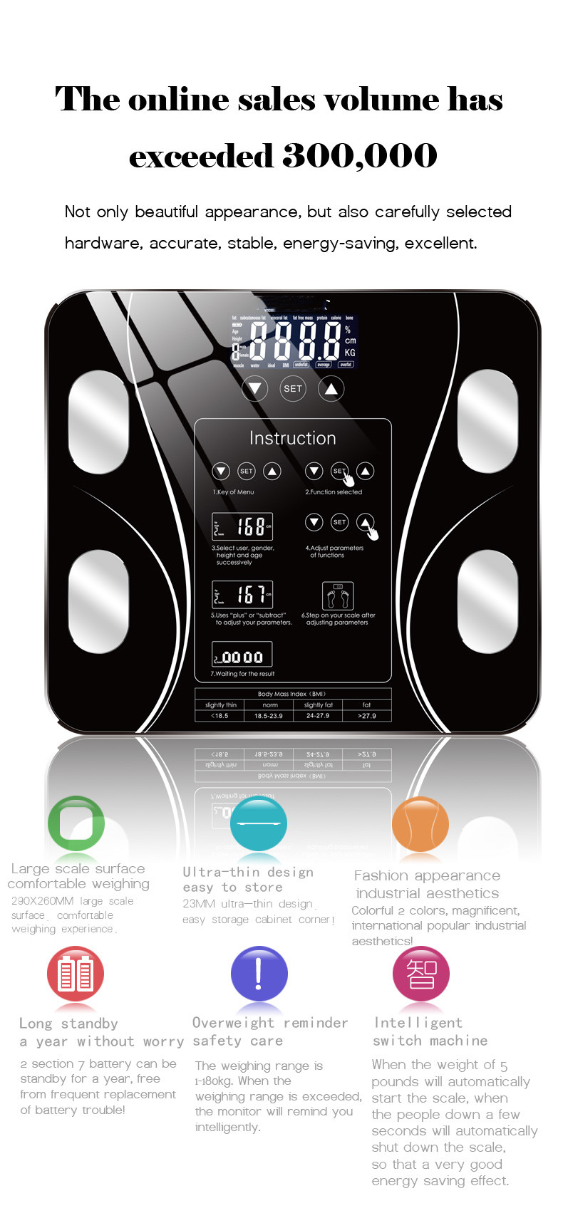 72*32mm LCD Portable Electronic Infant Baby Weighting Scale for kg/lb/st Measurement