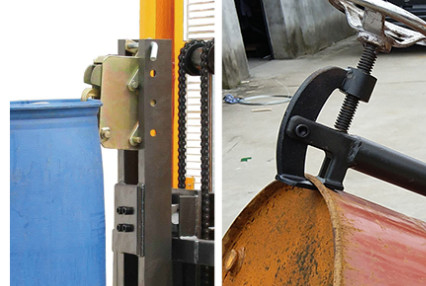 Stainless 500kg Semi Electric Industrial Poly Hydraulic Drum Lifter
