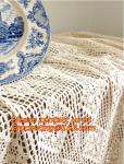 Crocheted Applepine flower Table cloth, table cover, handmade crochet, blanket,
