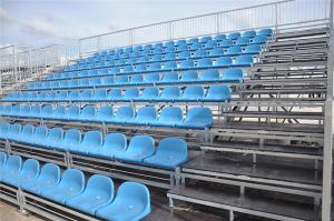 China Galvanized Steel Dismountable Portable Outdoor Bleachers With PP Chair wholesale