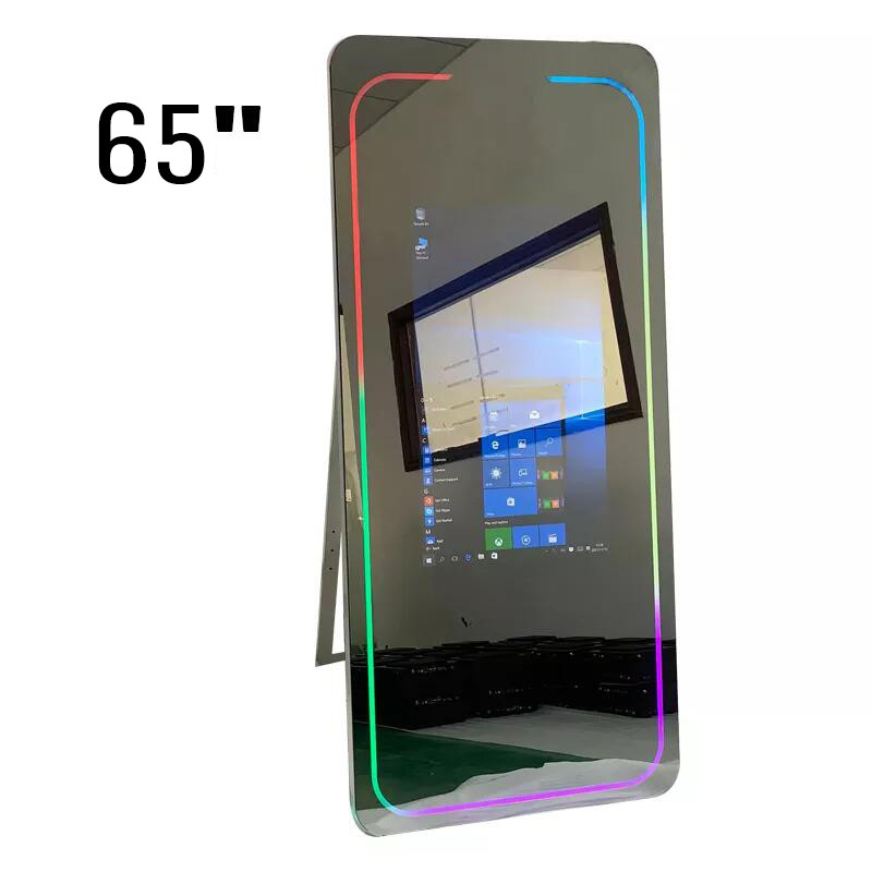 Mini Computer Portable Selfie Mirror Photo Booth Transport Glass Remote Control