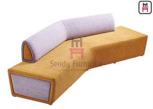 China Bicolor Modern Upholstered Booth Bench Seating , Commercial Booth Sofa Seating wholesale