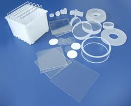 China 80% - 95% UV Transmission Fused Quartz Plate Square Round Shape wholesale