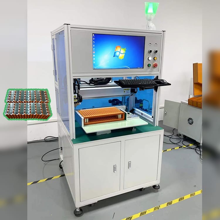 Single Side Automatic Battery Pack Spot Welding Machine For 18650 21700 Cylindrical Cell