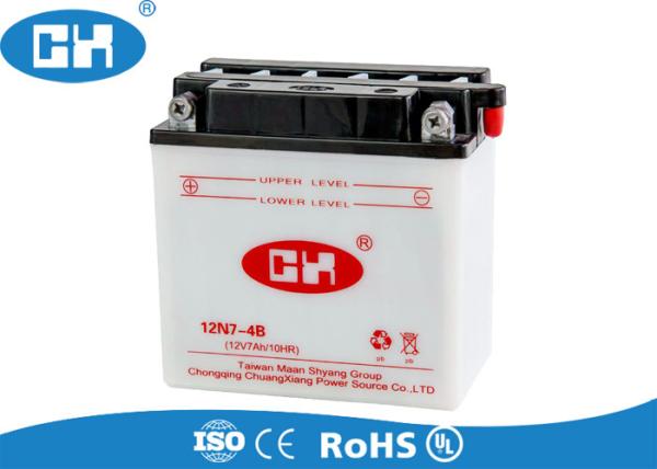 Conventional Dry Cell Motorcycle Battery , 12v Motorbike Battery Corrosion