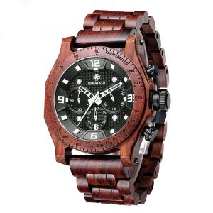 China Luxury Business Multifunction Wrist Watch Mens Wooden Watch Waterproof wholesale