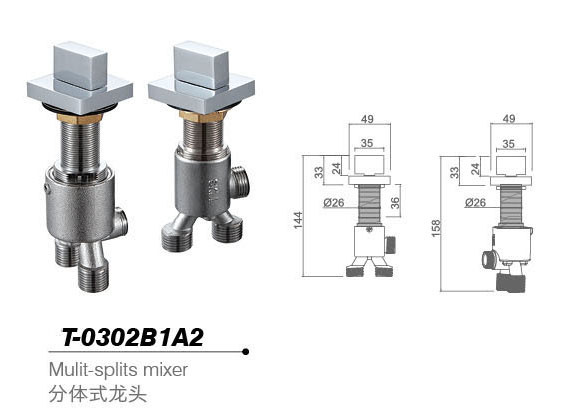 Bathtub mixer,Faucet,T-0302B1A2