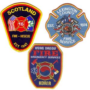 China Machine Washable Scotland Fire Department Patches For Clothing wholesale
