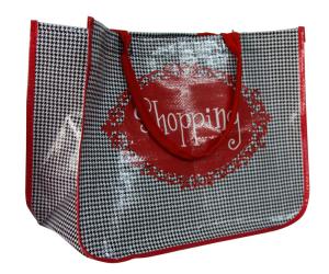 China Environmental Water Proof PP Woven Shopping Bags With 4C Printing wholesale
