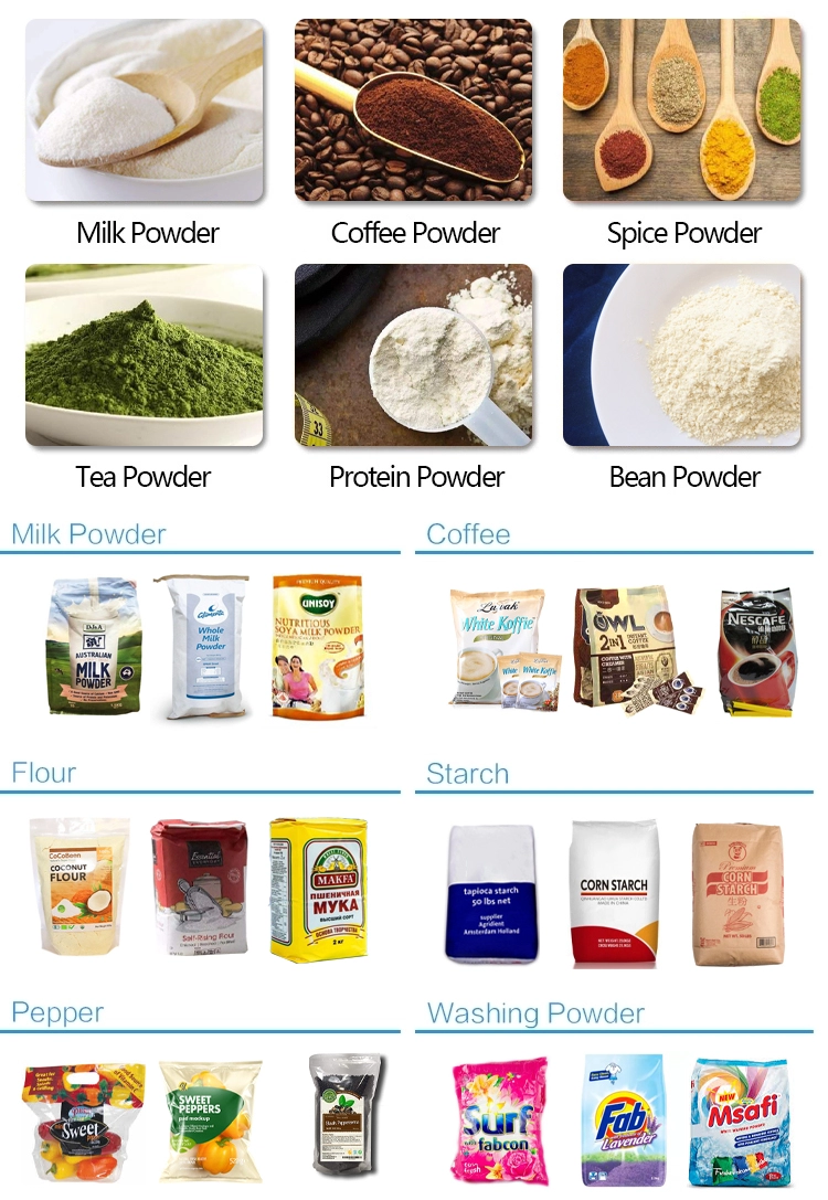 Wheat Flour 3KW 1 Kg Powder Packing Machine Fully Automatic CE Dustproof