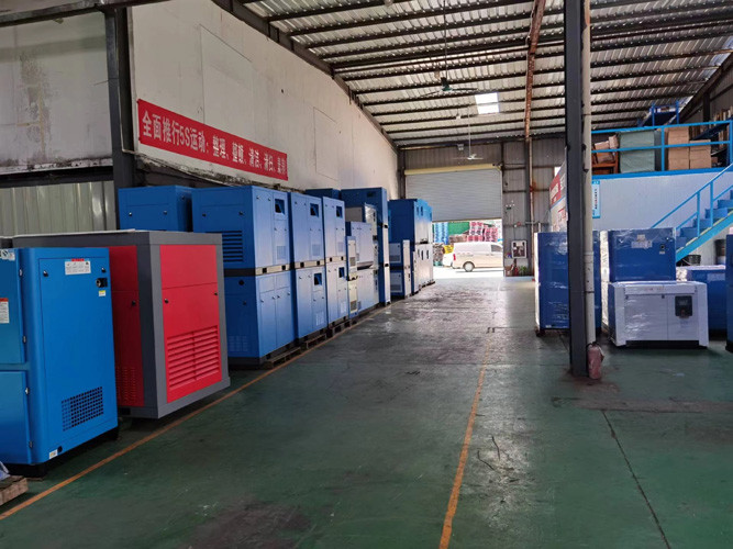 Air Rotary Screw Drive Compressor Variable Speed Screw Compressor PM Motor
