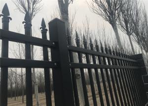 China Heavy Duty 20*20*1mm Square Tube Garrison Fence Panels Flat Top Tubular Fence wholesale