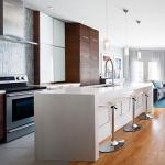 Kitchen Renovation Professional Matte Kitchen Cupboards with Quartz Stone