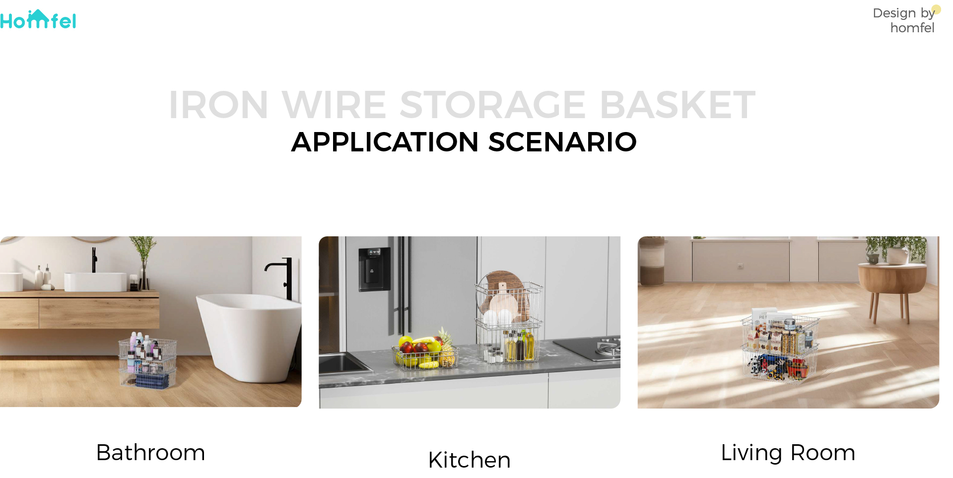 Metal Wire Basket Household Bedroom Organizer For Neatening / Storage