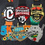 Custom Sport Souvenir Die Cast Medal Silver Gold Metal Soccer Gymnastics Medals